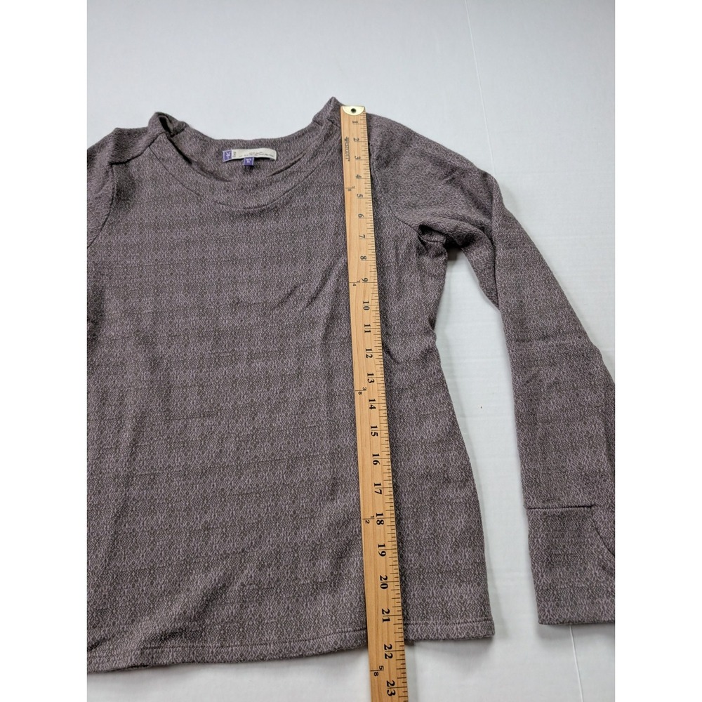 Ibex Merino Wool Womens Medium Purple Pattern Base Layer Long‎ Sleeve - Picture 4 of 9